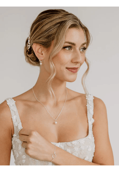 Perlenbräute Toni Sieradenset Zilver ()