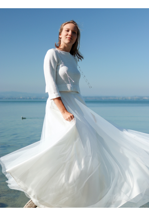 Forever & Eva P5310S Bruidsjasje Zilver Lurex