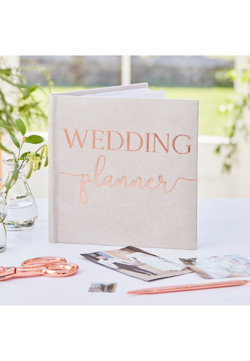 Ginger Ray BR-311 Botanical Wedding Suède Weddingplanner ()