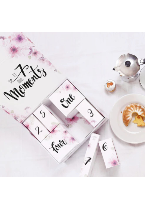 Trouw-countdownkalender (met sieraad in goud)