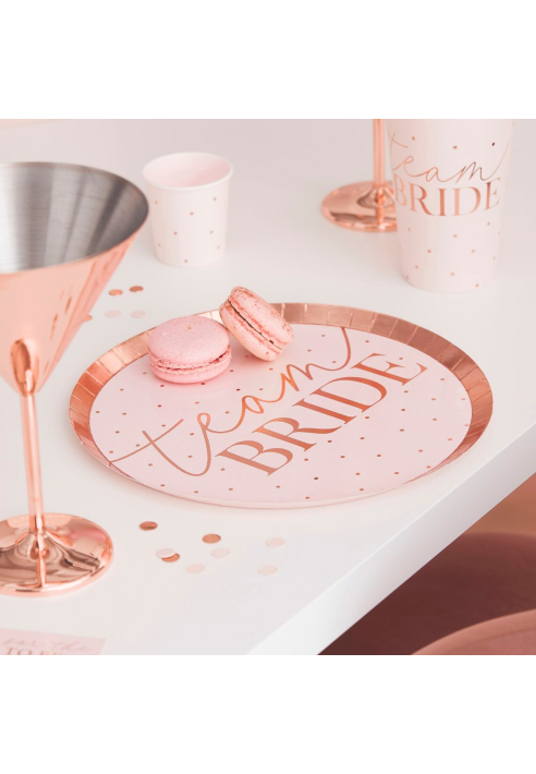 Ginger Ray HN-824 Blush Hen Bordjes ()