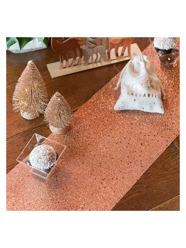 Santex Glitter Roségoud Tafelloper main product photo