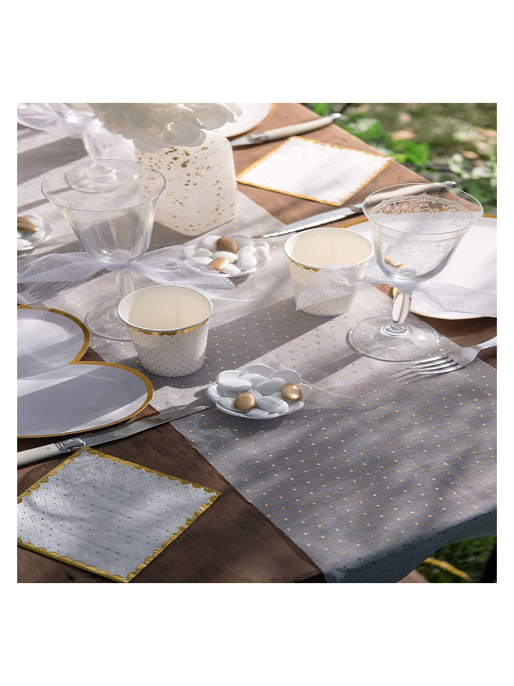 Santex Wit Gouden Tafelloper main product photo