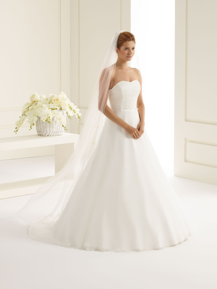 Bianco Evento S166 Wit Sluier - 220 cm main product photo