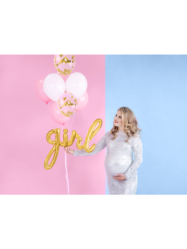 Folieballon Girl Goud main product photo
