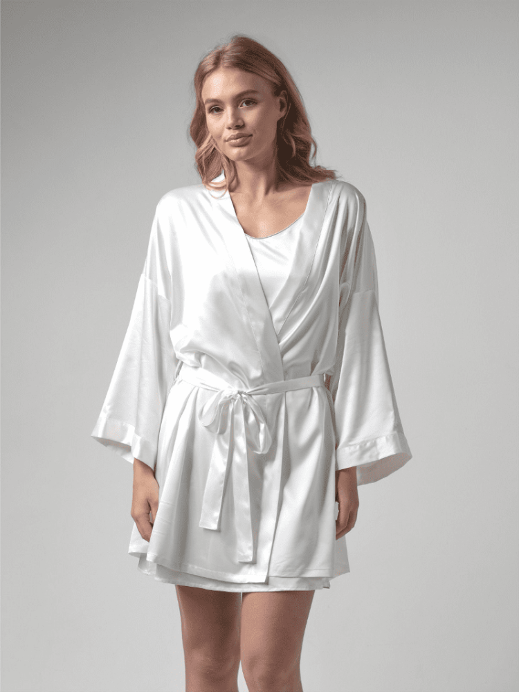 Poirier BN-745B Bride Kimono Satijn Ivory main product photo