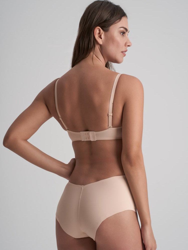 BYE BRA Low Back Mid Waist string Beige main product photo