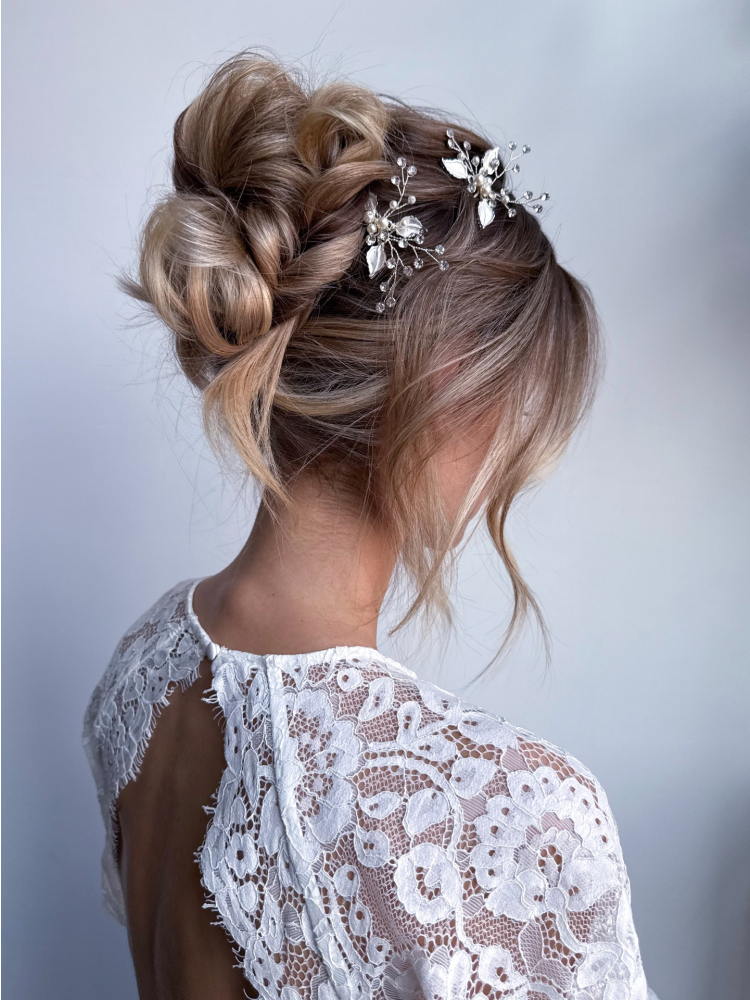 Sally Jane Bridal Hera Haarspelden Roze main product photo