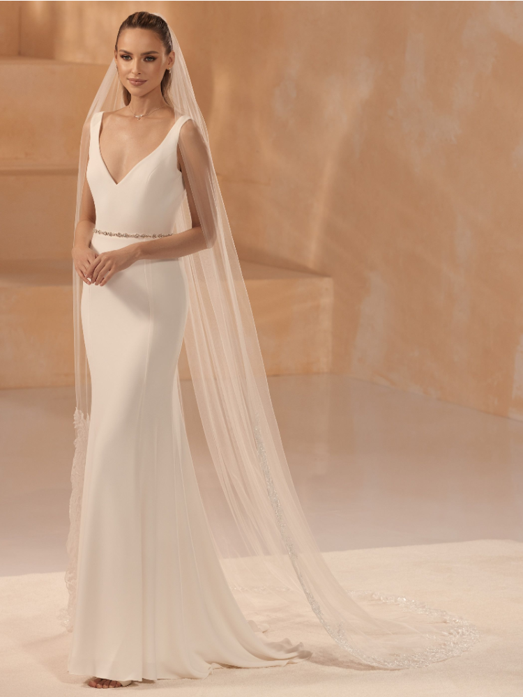 Bianco Evento S473 Sluier - 250 cm main product photo