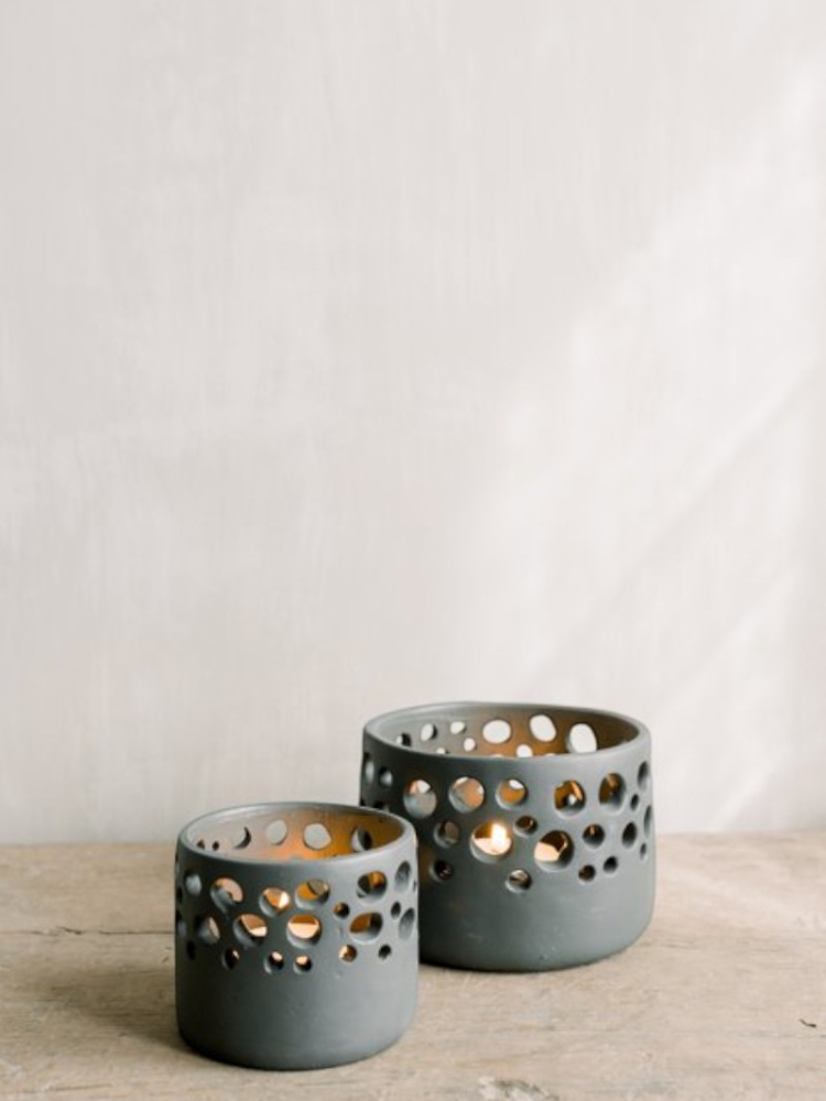 Leeff 18260 Timor S Theelichthouder Grijs main product photo