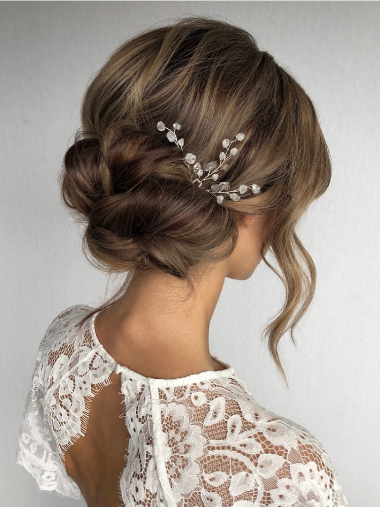 Sally Jane Bridal Lotis Haarspelden Transparant Zilver main product photo