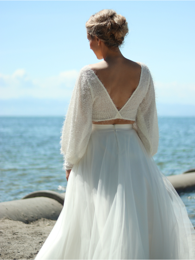 Forever & Eva P5308 Trui met pofmouwen main product photo