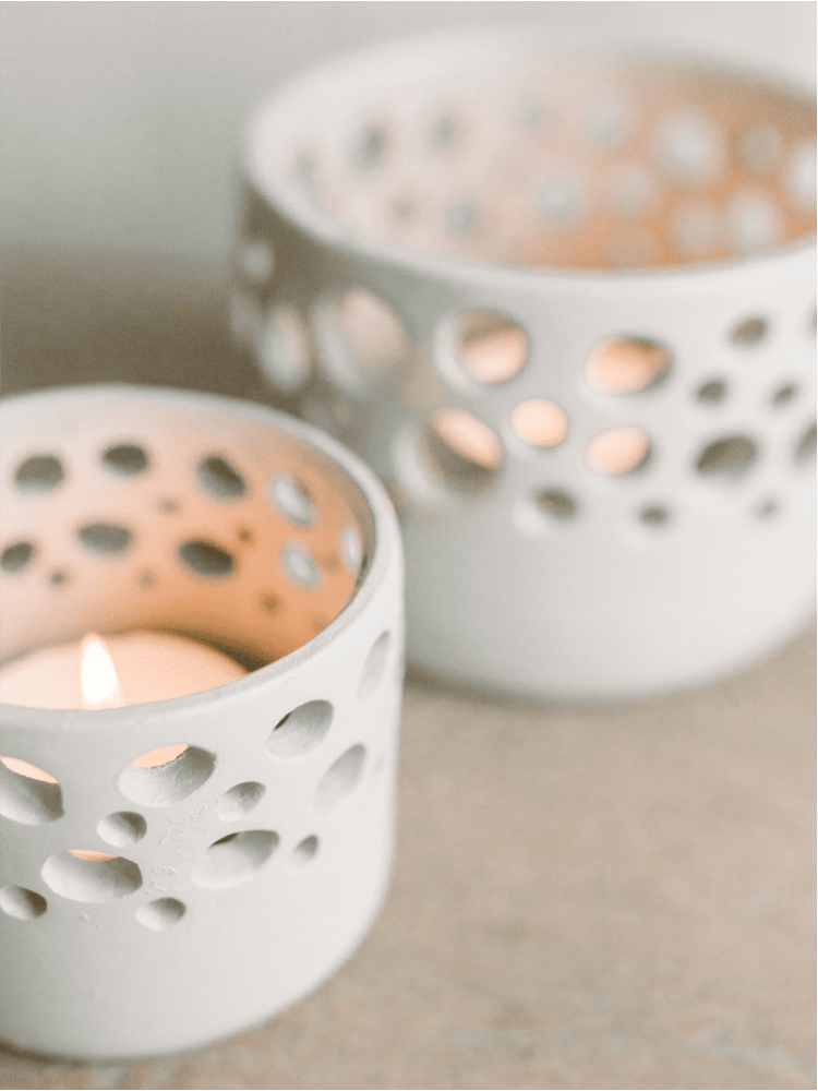 Leeff 18261 Timor L Theelichthouder Naturel main product photo