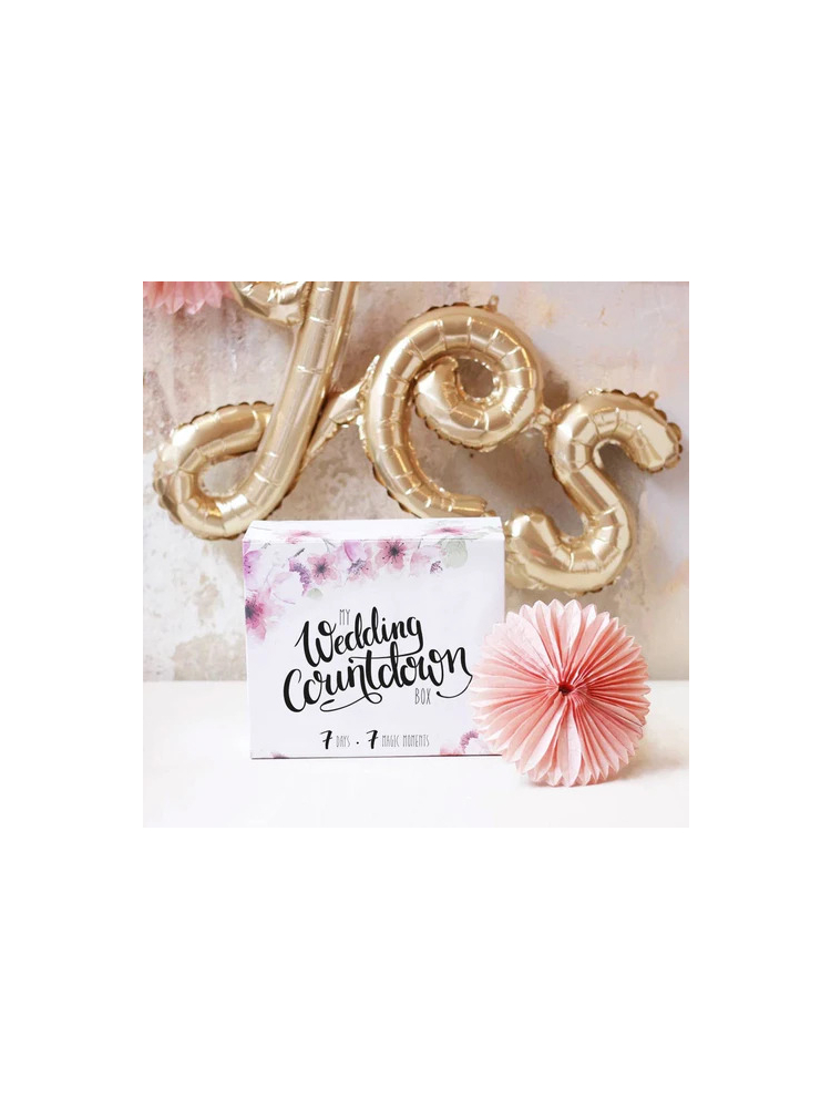 Trouw-countdownkalender (met sieraad in zilver) main product photo