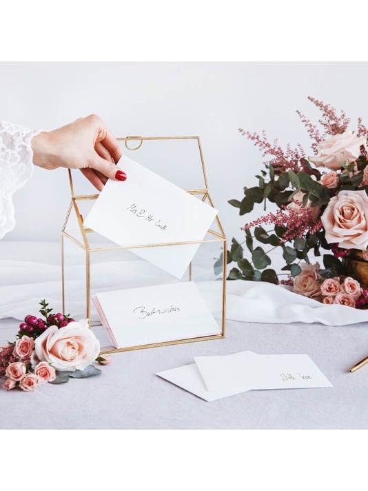 Glazen Enveloppendoos Goud main product photo