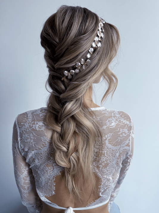 Sally Jane Bridal Ivy Haarstreng Roze main product photo