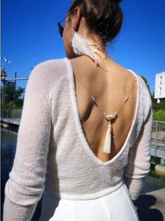 Forever & Eva Bruidstrui van gebreid materiaal P5300  main product photo