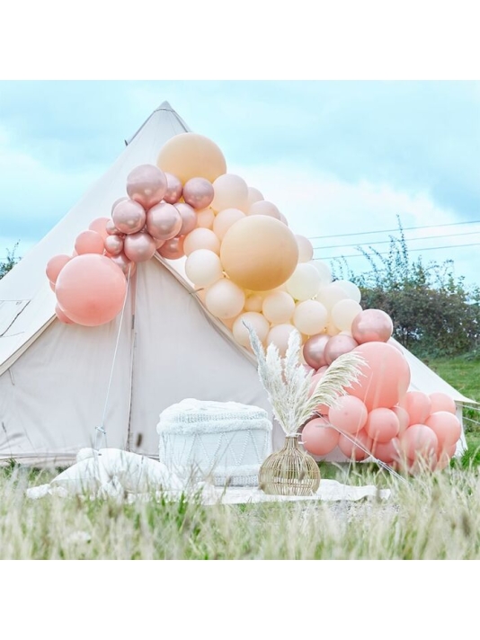 Ginger Ray BA-317 Balloon Arch Luxe Peach Ballonnenboog main product photo