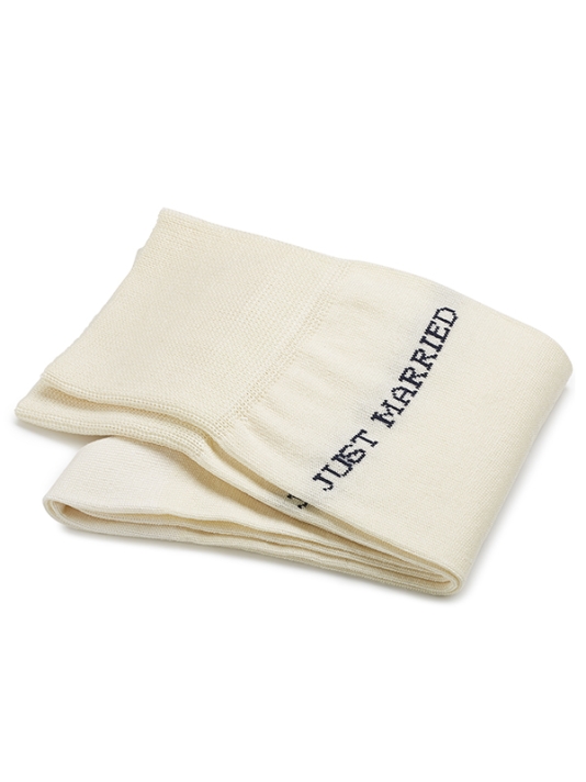 Carlo Lanza Just Married Ivoorwitte Katoenen Sokken main product photo