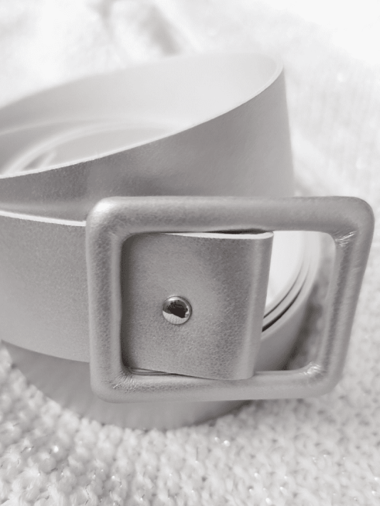 Forever & Eva G1011 Imitatieleer Riem Zilver main product photo