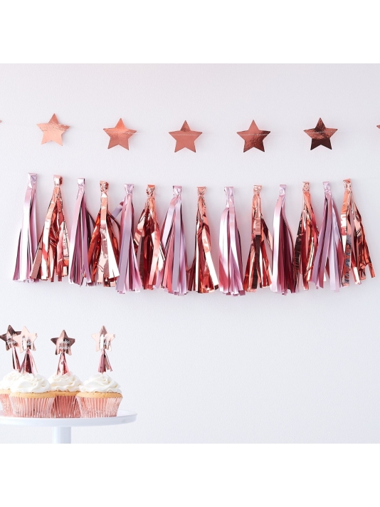 Ginger Ray TW-811 Twinkle Twinkle Roze Tasselslinger main product photo