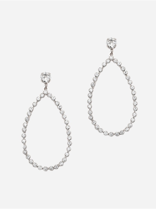 Abrazi Nina Swarovski Oorbellen Zilver main product photo