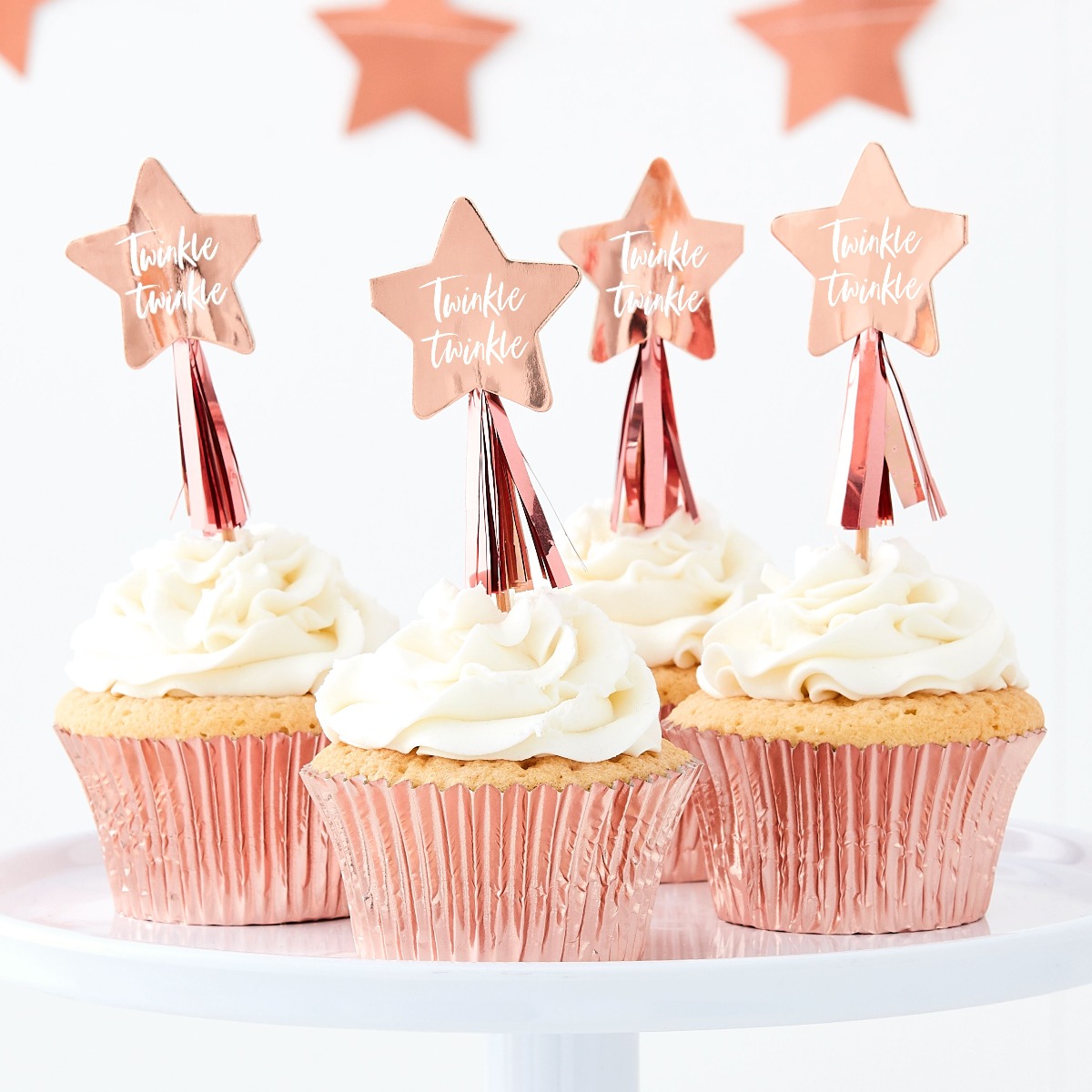 Ginger Ray TW-829 Twinkle Twinkle Cupcake Toppers