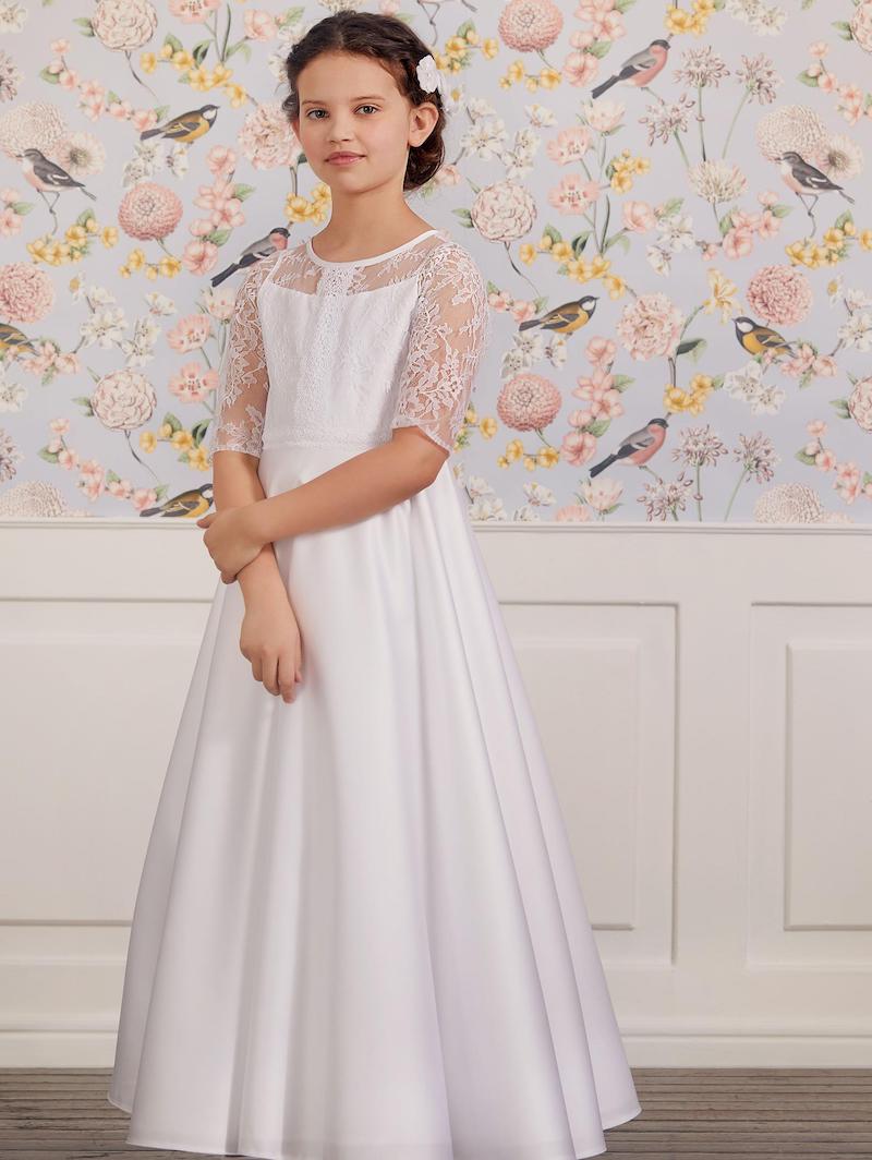 LILLY 08 1106 WH Communie Jurk | Maat 134