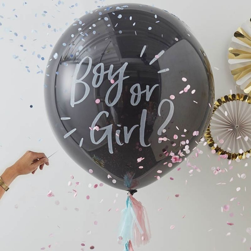 Ginger Ray Gender reveal Boy or Girl Ballon Oh Baby!