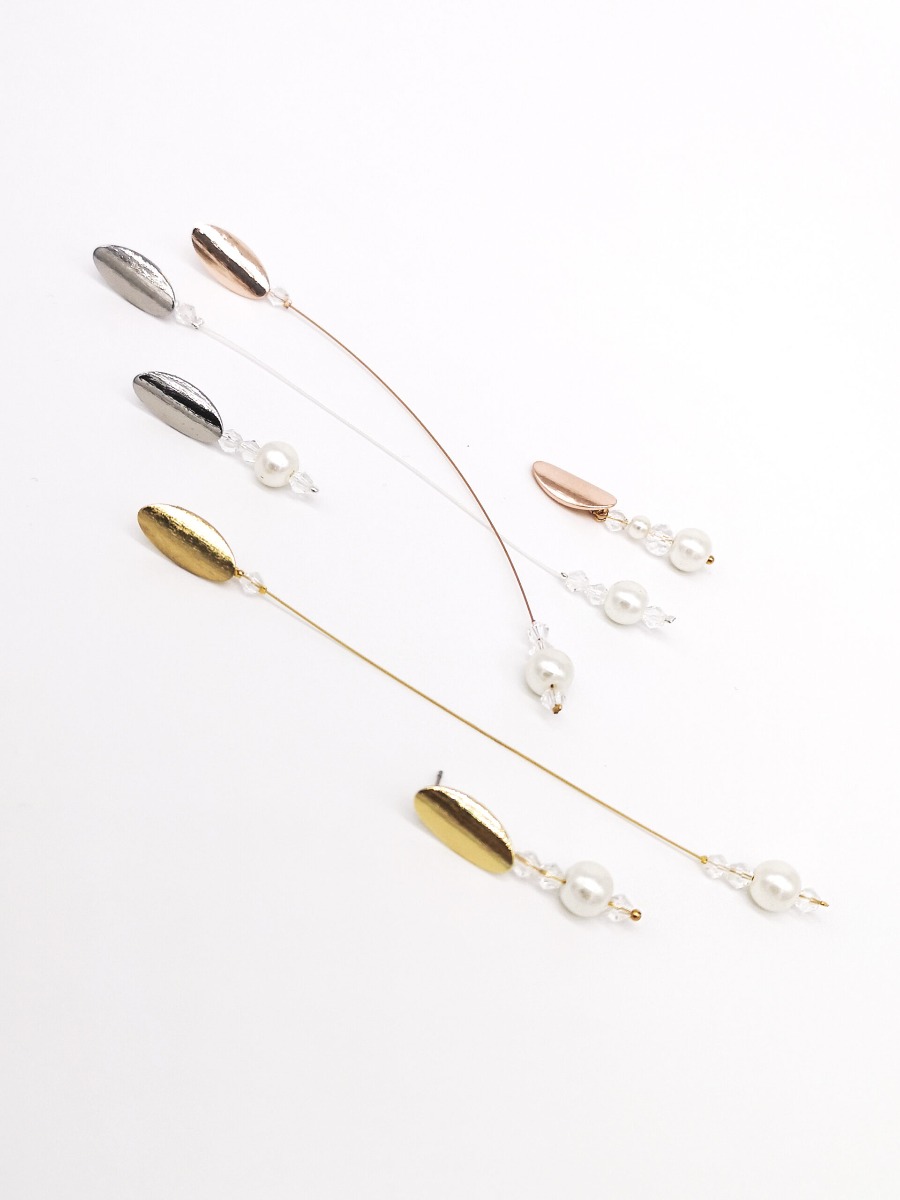 Forever Eva O203L Lange Parel Oorbel