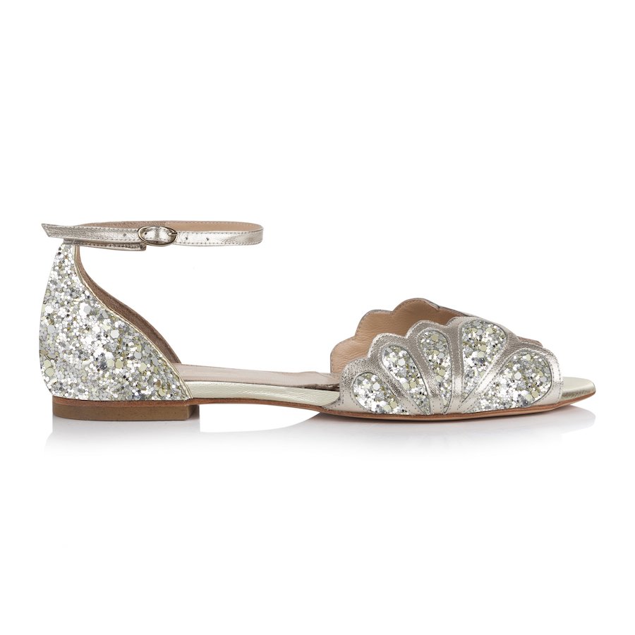 Rachel Simpson Willow Glitter Bruidsschoenen | Maat 39