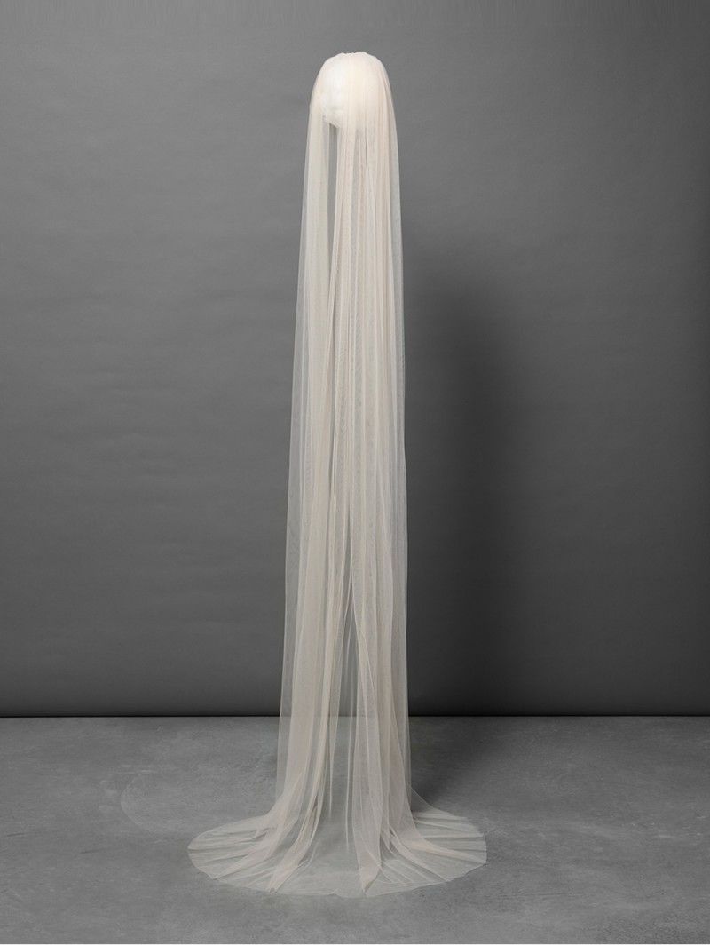 Poirier S12 210 1 SOFT Peach Sluier 210 cm