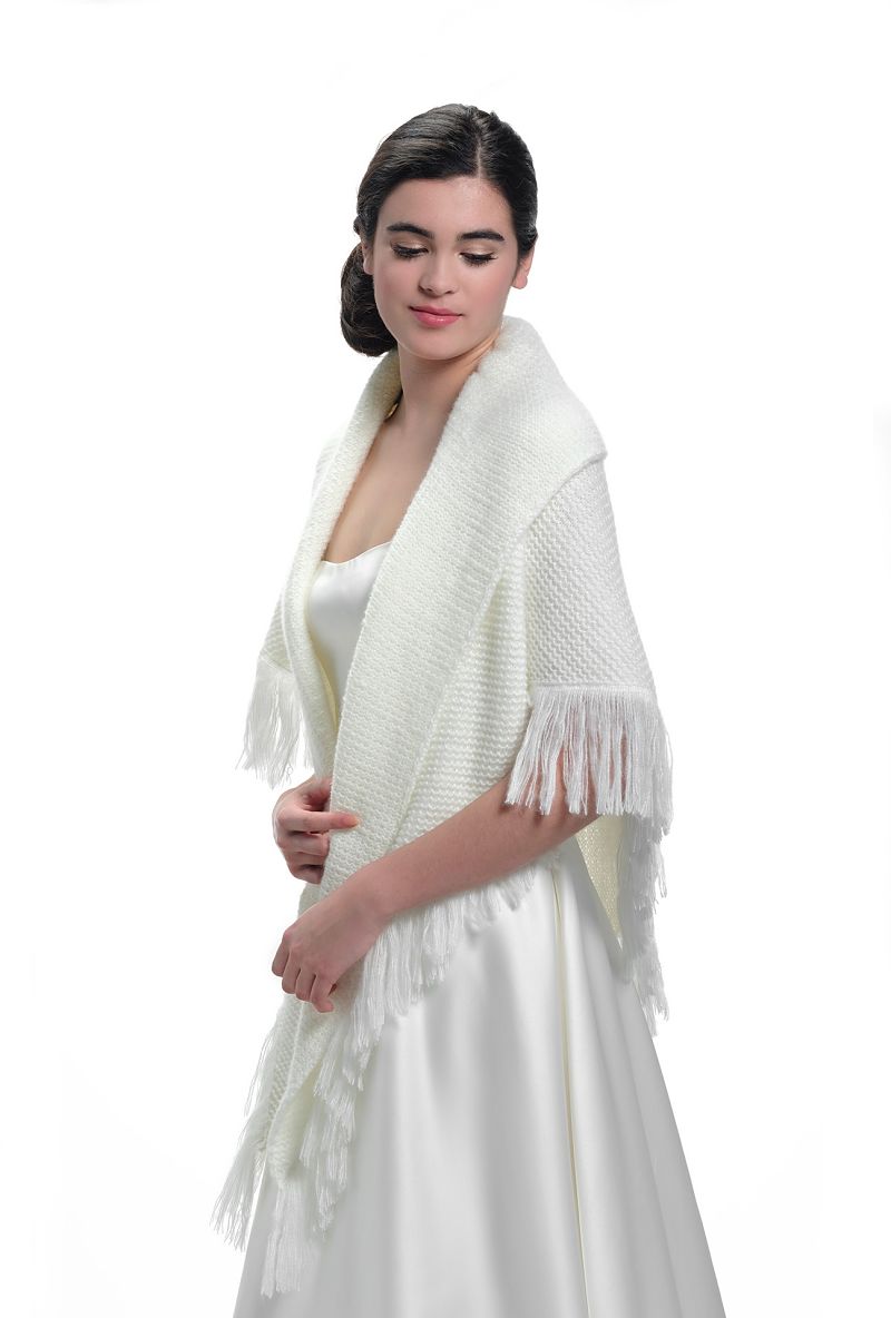 Gebreide stola S172 Poirier | Maat One Size