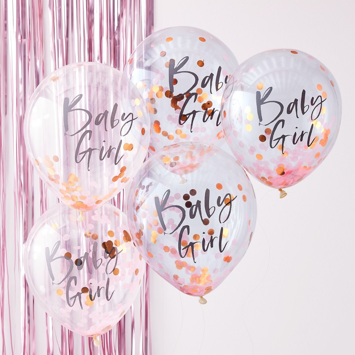 Ginger Ray TW-801 Twinkle Twinkle Roze Confetti Ballonnen