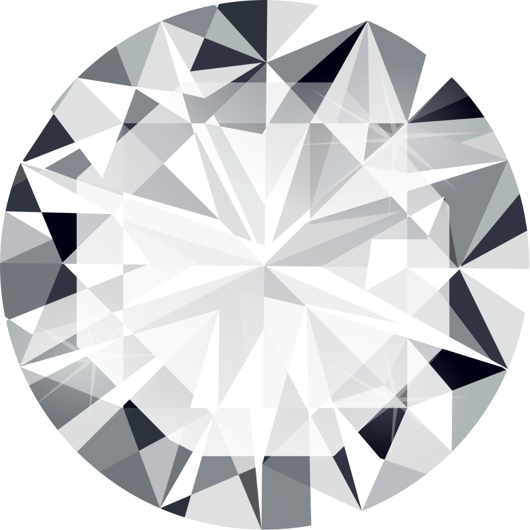 Swarovski-kristallen en Strass (Zirkonia)